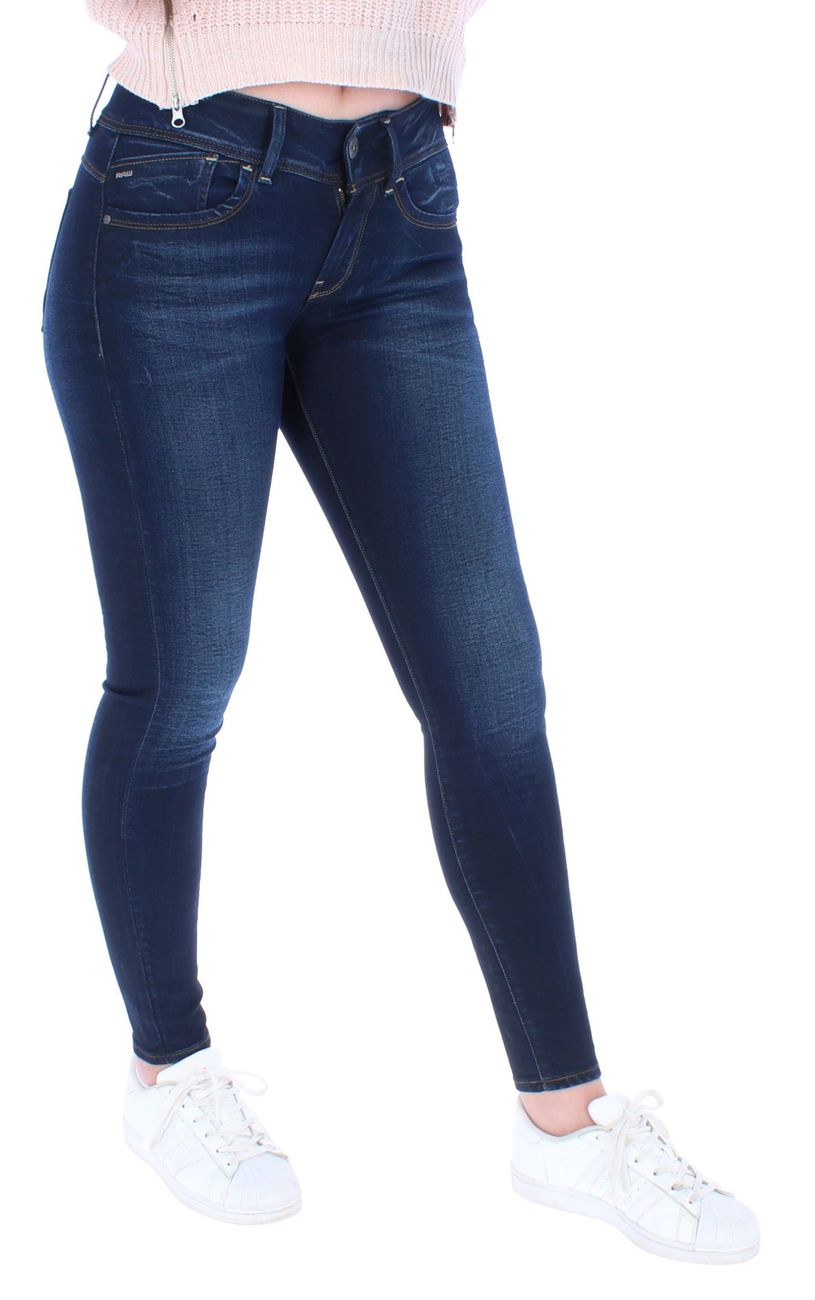 G-STAR LYNN MID SKINNY  Damen Jeans Slander R Superstretch Faded Blue